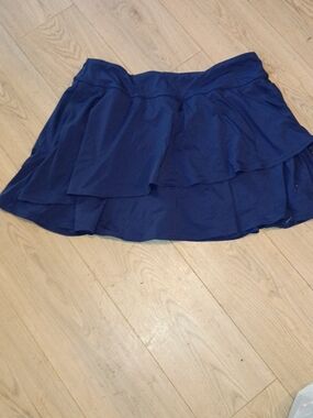 Women's Navy Blue Layered Skirt